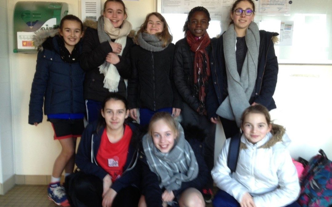 Les benjamines de la section basket qualifiées pour les ½ finales régionales !